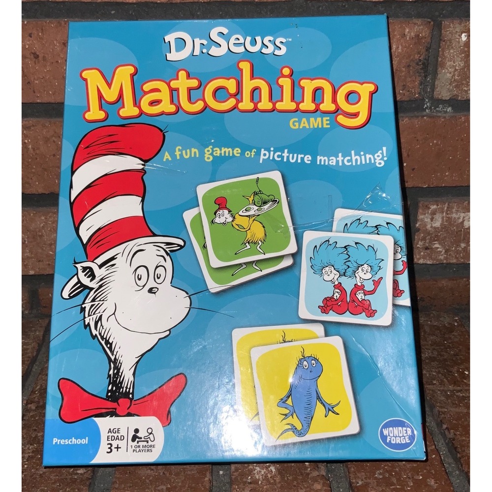 Dr Seuss Matching Game Wonder Forge Preschool Memory Game 72‎ Tiles